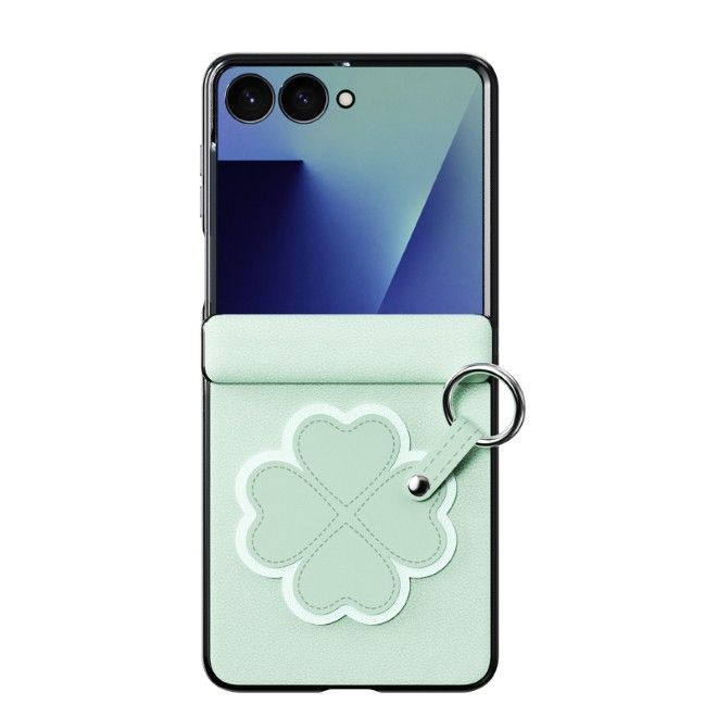 Dux Ducis - Samsung Galaxy Z Flip8 Hülle - Leder Hardcase - Luvy Series - grün