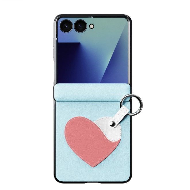 Dux Ducis - Samsung Galaxy Z Flip8 Hülle - Leder Hardcase - Luvy Series - blau