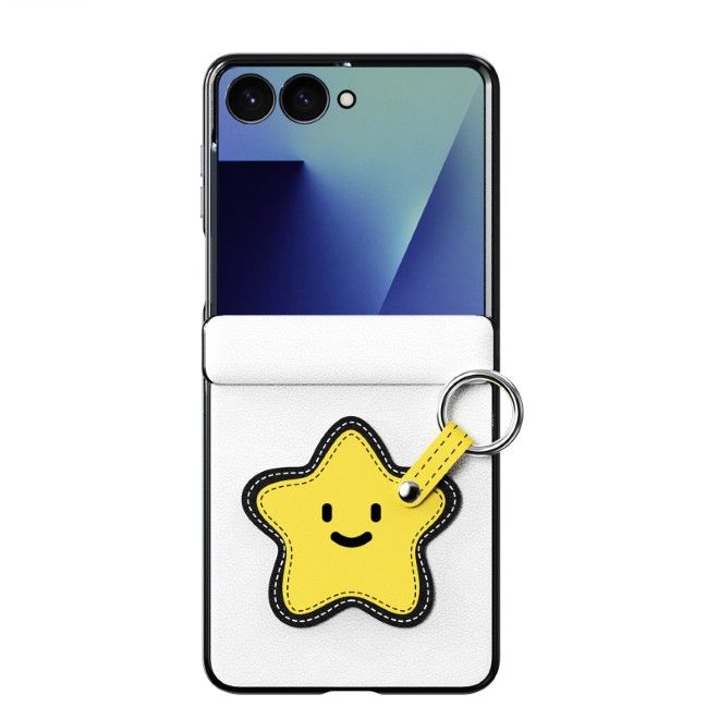 Dux Ducis - Samsung Galaxy Z Flip8 Hülle - Leder Hardcase - Luvy Series - weiss