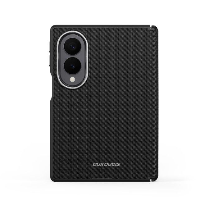 Dux Ducis - Samsung Galaxy Z Fold8 Hülle - Leder Hardcase mit MagSafe - Vyne Series - schwarz