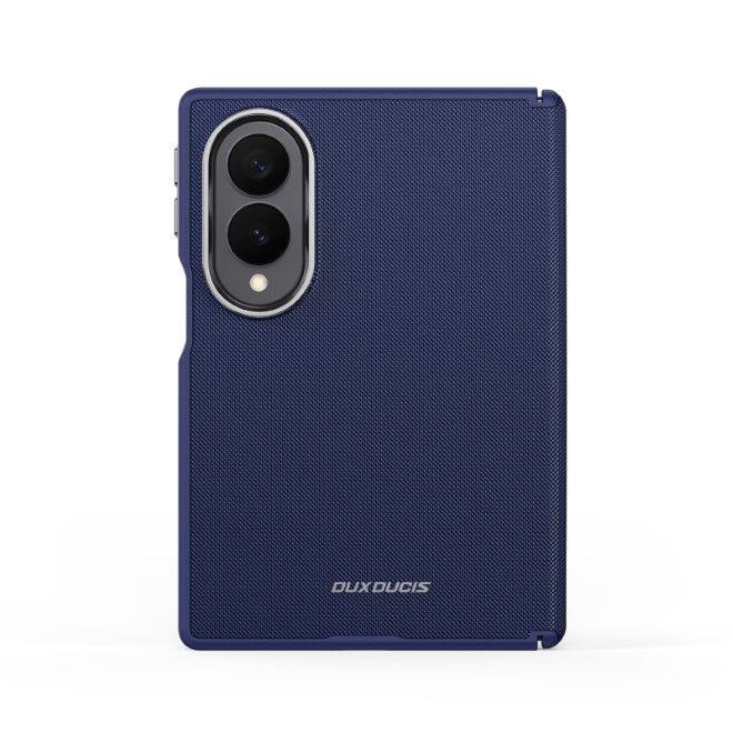 Dux Ducis - Samsung Galaxy Z Fold8 Hülle - Leder Hardcase mit MagSafe - Vyne Series - blau