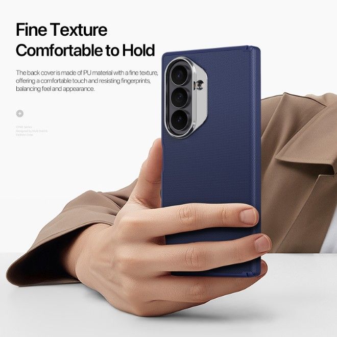 Dux Ducis - Samsung Galaxy Z Fold8 Ultra Hülle - Leder Hardcase mit MagSafe - Vyne Series - blau