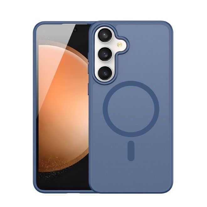 Dux Ducis - Samsung Galaxy S26 FE / S25 FE Hülle - TPU und PC Hardcase - MagSafe kompatibel - Yind MagSafe Series - dunkelblau