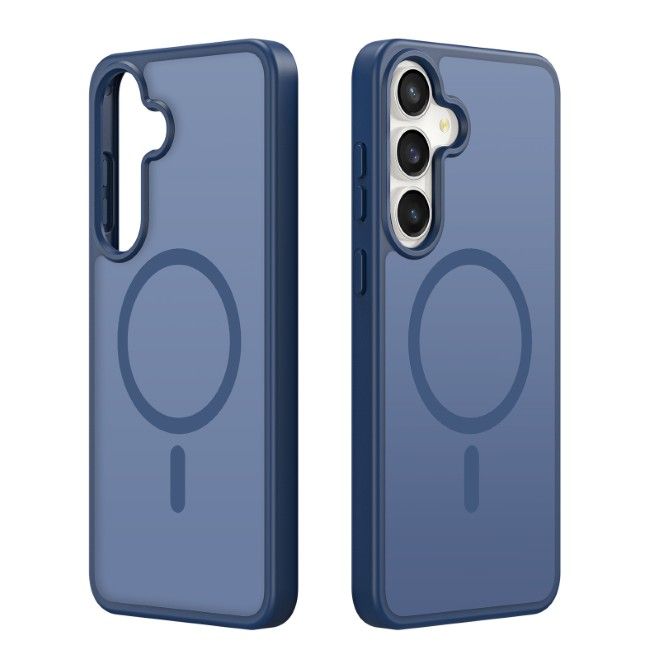 Dux Ducis - Samsung Galaxy S26 FE / S25 FE Hülle - TPU und PC Hardcase - MagSafe kompatibel - Yind MagSafe Series - dunkelblau