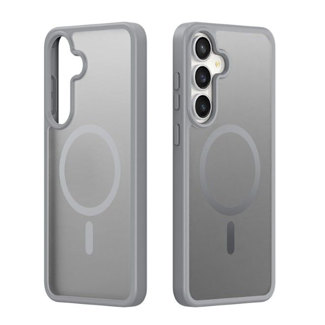 Dux Ducis - Samsung Galaxy S26 FE / S25 FE Hülle - TPU und PC Hardcase - MagSafe kompatibel - Yind MagSafe Series - grau