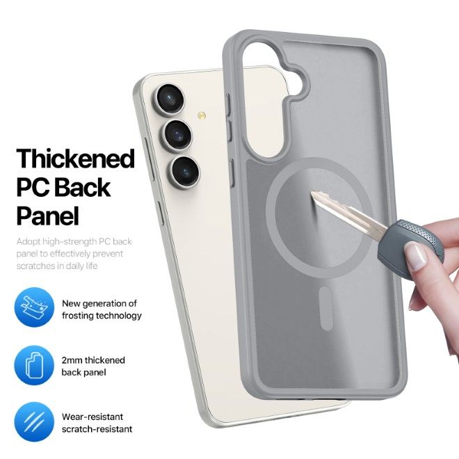 Dux Ducis - Samsung Galaxy S26 FE / S25 FE Hülle - TPU und PC Hardcase - MagSafe kompatibel - Yind MagSafe Series - grau