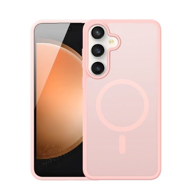 Dux Ducis - Samsung Galaxy S26 FE / S25 FE Hülle - TPU und PC Hardcase - MagSafe kompatibel - Yind MagSafe Series - hellpink