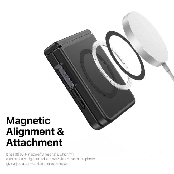 Dux Ducis - Samsung Galaxy Z Flip8 Hülle - TPU und PC Hardcase - MagSafe kompatibel - Yind MagSafe Series - schwarz