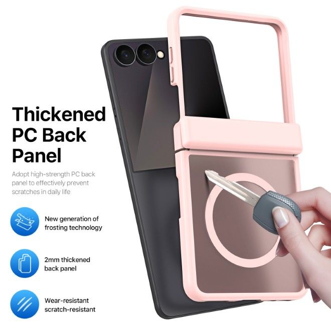 Dux Ducis - Samsung Galaxy Z Flip8 Hülle - TPU und PC Hardcase - MagSafe kompatibel - Yind MagSafe Series - hellpink