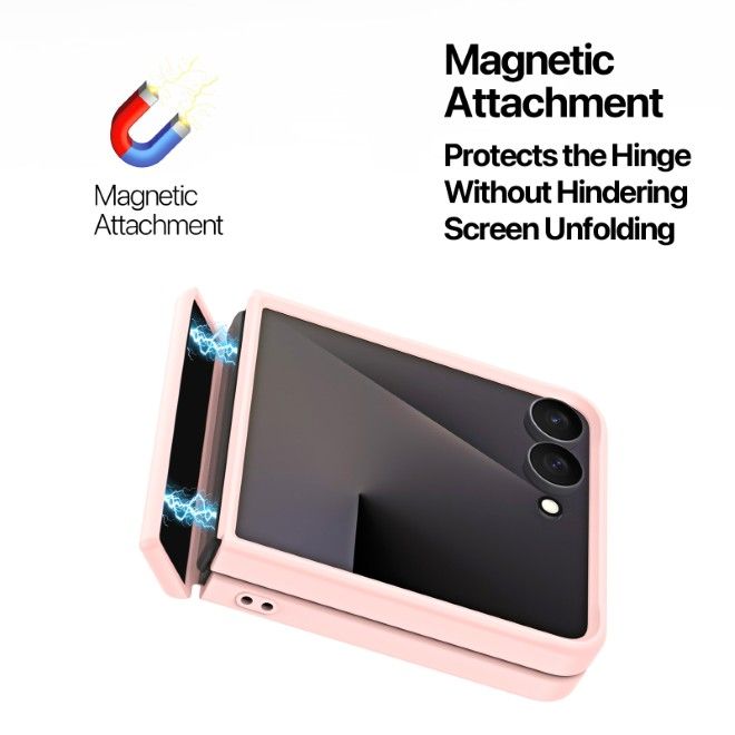Dux Ducis - Samsung Galaxy Z Flip8 Hülle - TPU und PC Hardcase - MagSafe kompatibel - Yind MagSafe Series - hellpink