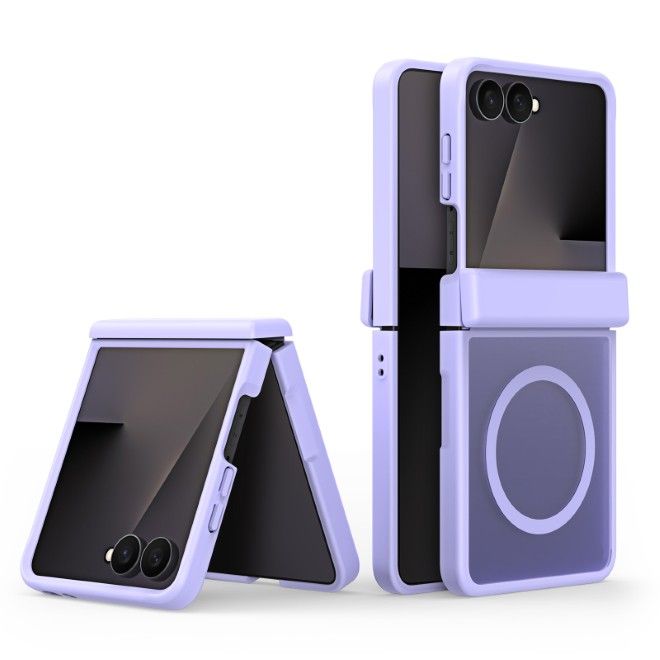 Dux Ducis - Samsung Galaxy Z Flip8 Hülle - TPU und PC Hardcase - MagSafe kompatibel - Yind MagSafe Series - hellpurpur