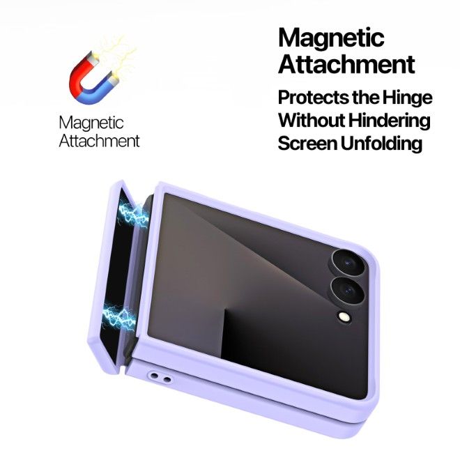 Dux Ducis - Samsung Galaxy Z Flip8 Hülle - TPU und PC Hardcase - MagSafe kompatibel - Yind MagSafe Series - hellpurpur