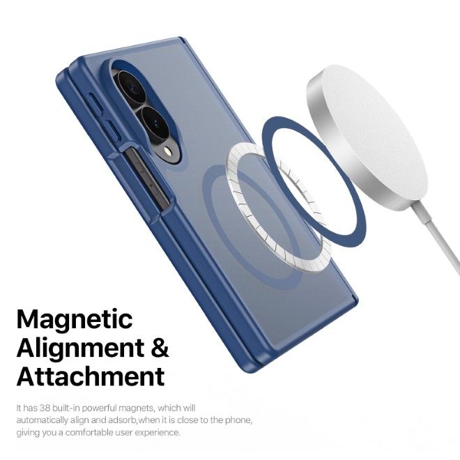 Dux Ducis - Samsung Galaxy Z Fold8 Hülle - TPU und PC Hardcase - MagSafe kompatibel - Yind MagSafe Series - dunkelblau