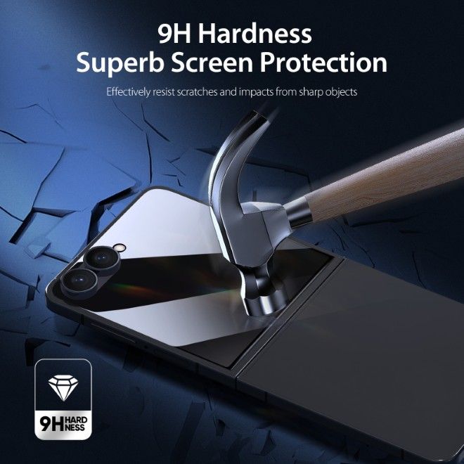 Dux Ducis - Samsung Galaxy Z Flip8 Privacy Schutzglas Displayschutz - PR-2.5D-R Series - schwarz
