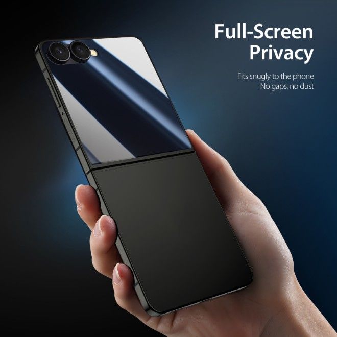 Dux Ducis - Samsung Galaxy Z Flip8 Privacy Schutzglas Displayschutz - PR-2.5D-R Series - schwarz