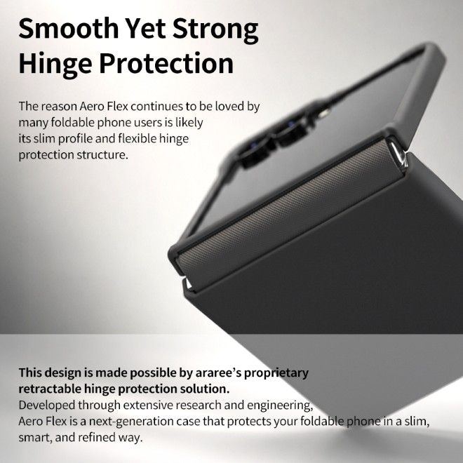 Araree - Samsung Galaxy Z Flip8 Hardcase Hülle - mit MagSafe - Aero Flex M Series - schwarz