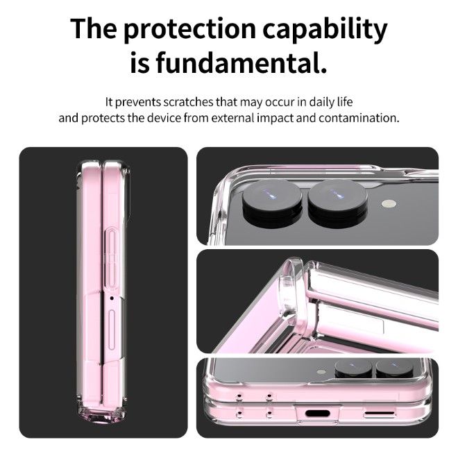 Araree - Samsung Galaxy Z Flip8 Hülle - Case aus TPU und PC - mit MagSafe - Duple 360 M Series - pink