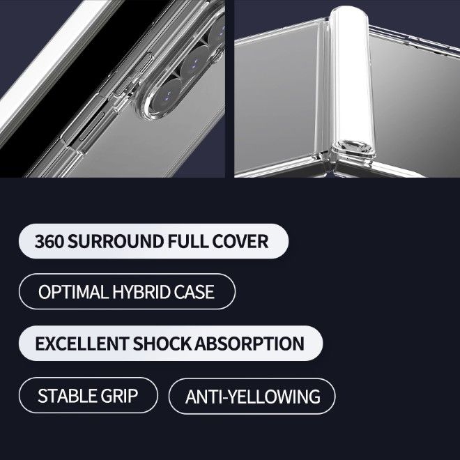 Araree - Samsung Galaxy Z Fold8 Ultra Hülle - Case aus TPU und PC - Duple 360 Series - transparent