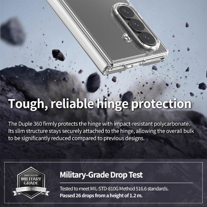 Araree - Samsung Galaxy Z Fold8 Ultra Hülle - Case aus TPU und PC - Duple 360 Series - transparent