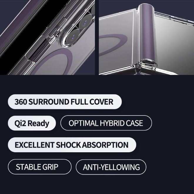 Araree - Samsung Galaxy Z Fold8 Ultra Hülle - Case aus TPU und PC - mit MagSafe - Duple 360 M Series - weiss