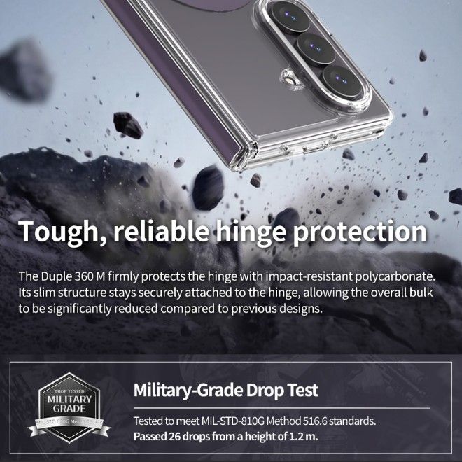 Araree - Samsung Galaxy Z Fold8 Ultra Hülle - Case aus TPU und PC - mit MagSafe - Duple 360 M Series - weiss