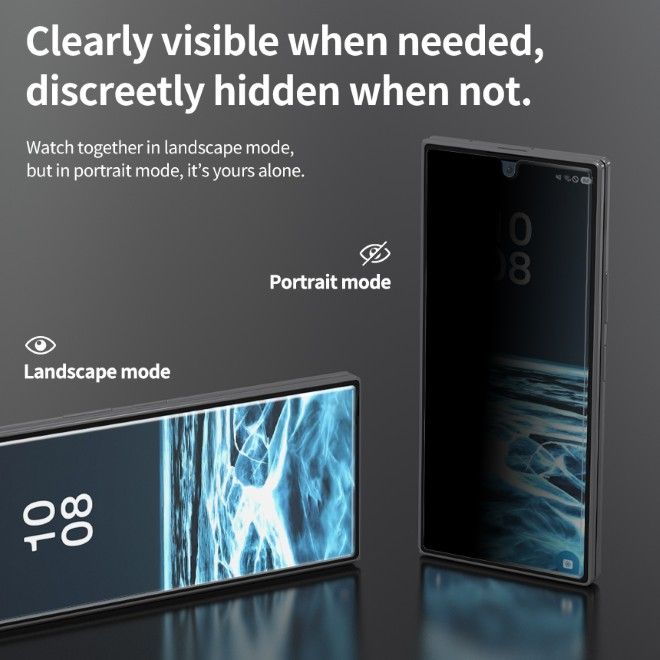 Araree - Samsung Galaxy Z Fold8 Ultra Privacy Schutzglas (2pcs) - aus gehärtetem Glas - Core Privacy Series - transparent