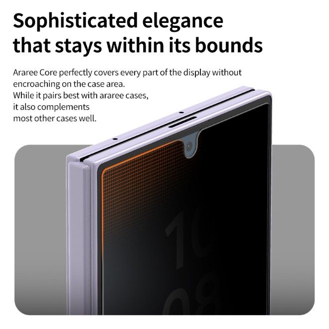 Araree - Samsung Galaxy Z Fold8 Ultra Privacy Schutzglas (2pcs) - aus gehärtetem Glas - Core Privacy Series - transparent