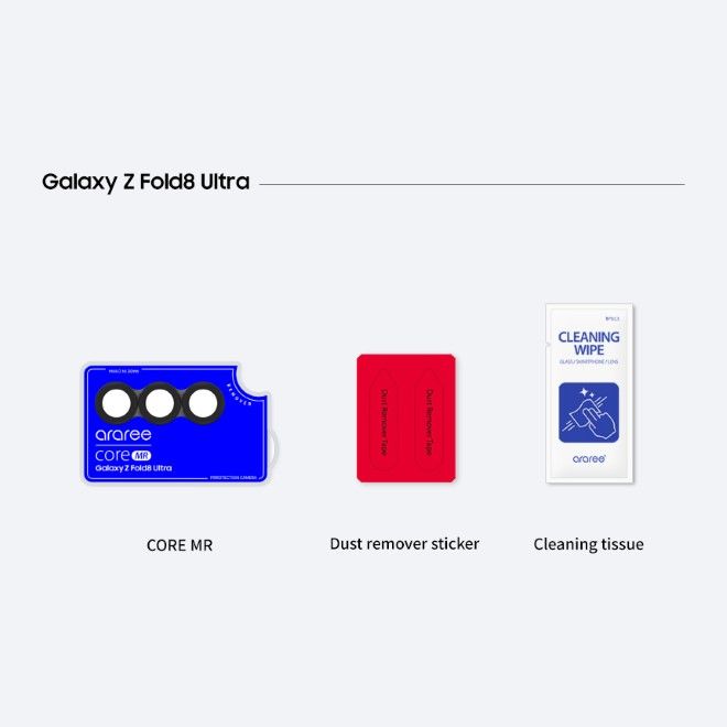 Araree - Samsung Galaxy Z Fold8 Ultra Schutzglas für Kamera - Core Camera MR Series - transparent