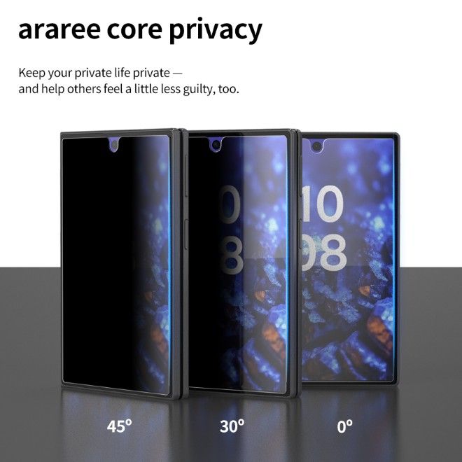 Araree - Samsung Galaxy Z Fold8 Privacy Schutzglas (2pcs) - aus gehärtetem Glas - Core Privacy Series - transparent
