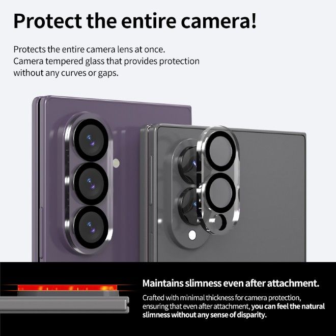 Araree - Samsung Galaxy Z Fold8 Schutzglas für Kamera (2pcs) - Core Camera Series - transparent