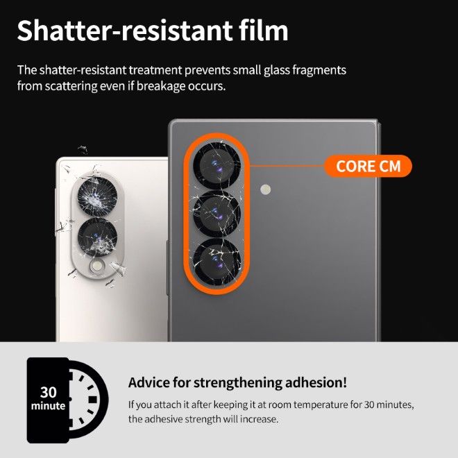 Araree - Samsung Galaxy Z Fold8 Schutzglas für Kamera (2pcs) - Core Camera Series - transparent