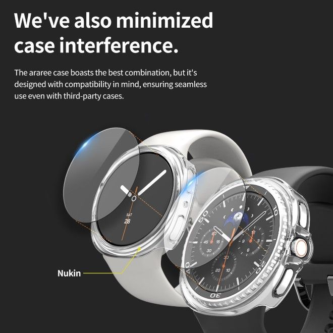 Araree - Samsung Galaxy Watch Ultra 2 Schutzglas (2 Stück) - Core Glass Series - transparent