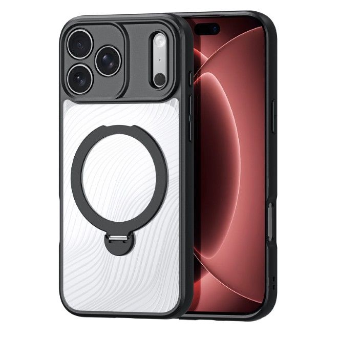 Dux Ducis - iPhone 18 Pro Max / 17 Pro Max Hülle - Hardcase - MagSafe - mit Standfunktion - Aimo Mag Stand Series - schwarz