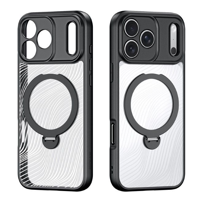 Dux Ducis - iPhone 18 Pro Max / 17 Pro Max Hülle - Hardcase - MagSafe - mit Standfunktion - Aimo Mag Stand Series - schwarz