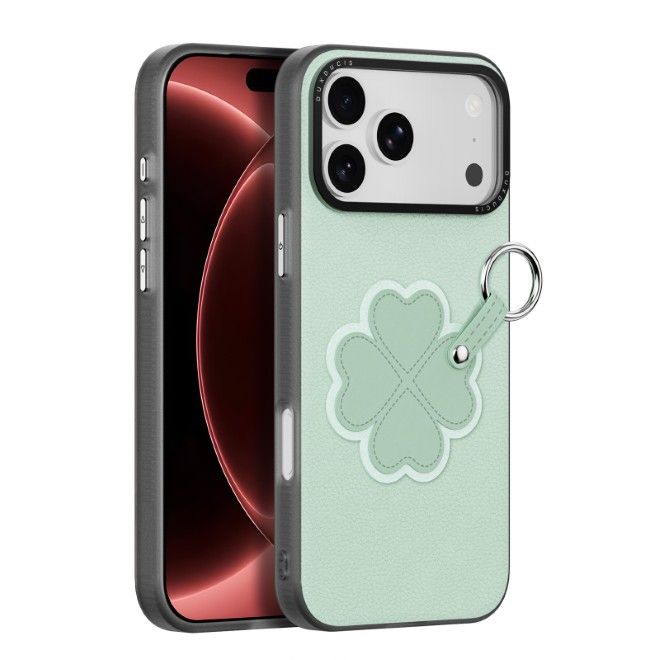 Dux Ducis - iPhone 18 Pro Max / 17 Pro Max Hülle - Leder Hardcase - Luvy Series - grün