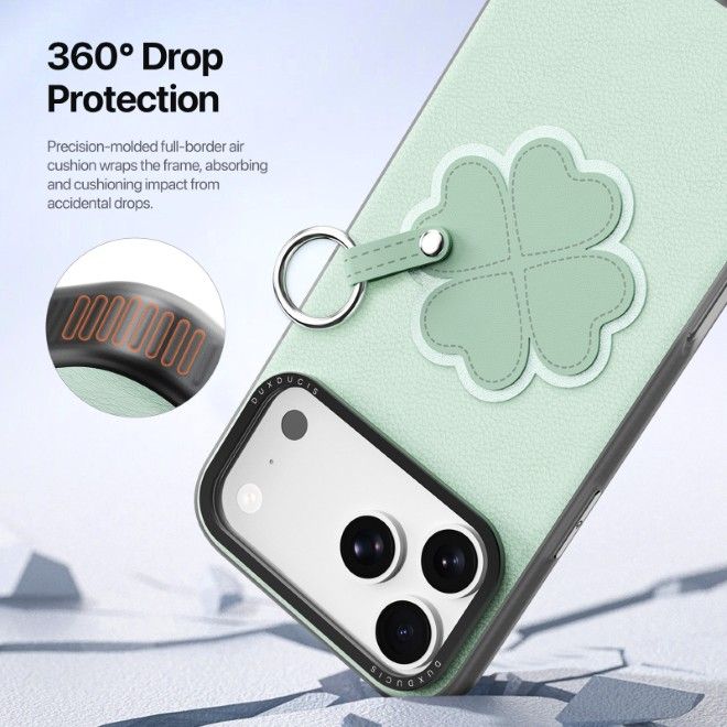 Dux Ducis - iPhone 18 Pro Max / 17 Pro Max Hülle - Leder Hardcase - Luvy Series - grün