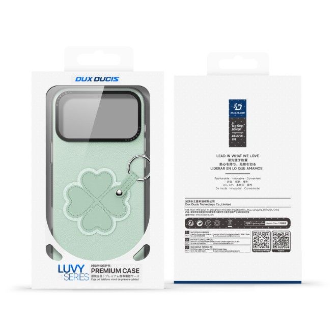 Dux Ducis - iPhone 18 Pro Max / 17 Pro Max Hülle - Leder Hardcase - Luvy Series - grün