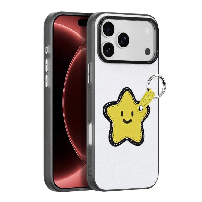 Dux Ducis - iPhone 18 Pro Max / 17 Pro Max Hülle - Leder Hardcase - Luvy Series - weiss