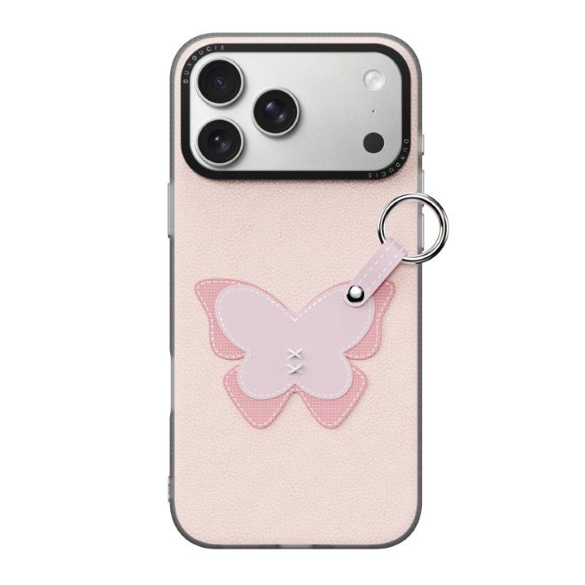 Dux Ducis - iPhone 18 Pro Max / 17 Pro Max Hülle - Leder Hardcase - Luvy Series - hellpink