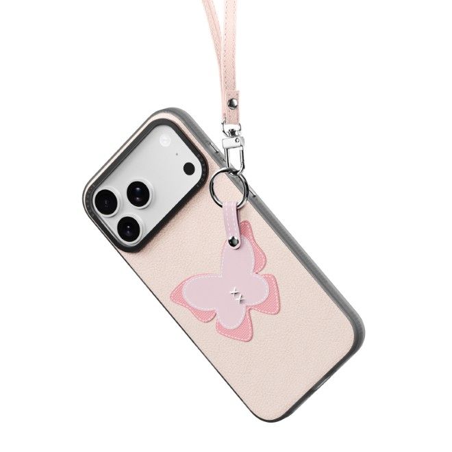 Dux Ducis - iPhone 18 Pro Max / 17 Pro Max Hülle - Leder Hardcase - Luvy Series - hellpink