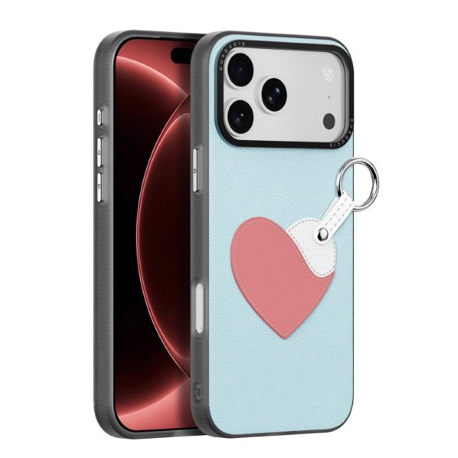 Dux Ducis - iPhone 18 Pro Max / 17 Pro Max Hülle - Leder Hardcase - Luvy Series - blau