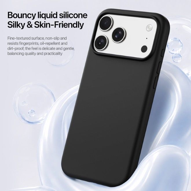 Dux Ducis - iPhone 18 Pro Max / 17 Pro Max Hülle - Silikon Hardcase - mit MagSafe - Piel Series - schwarz