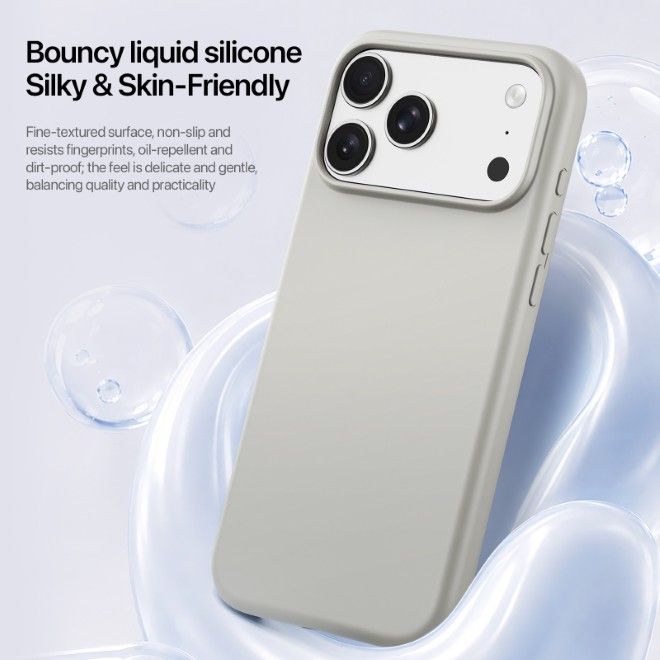 Dux Ducis - iPhone 18 Pro Max / 17 Pro Max Hülle - Silikon Hardcase - mit MagSafe - Piel Series - beige