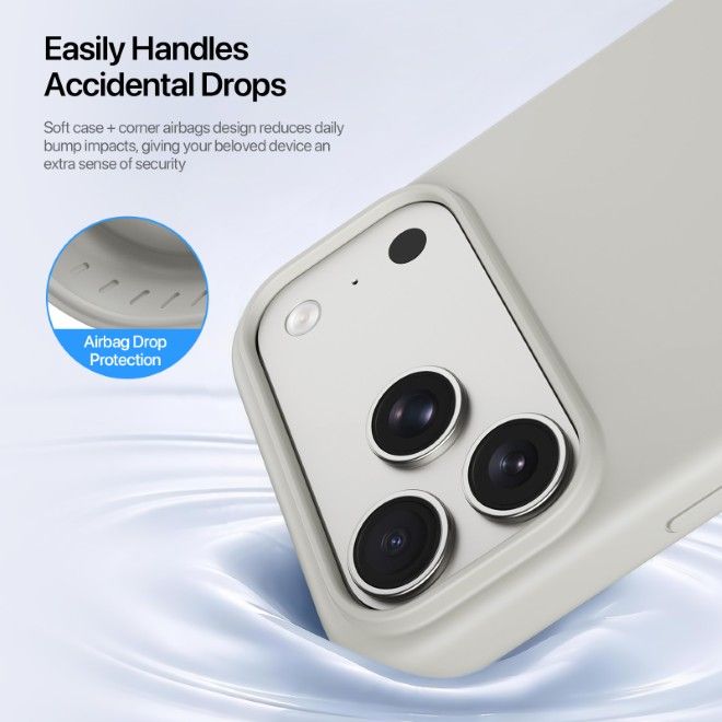 Dux Ducis - iPhone 18 Pro Max / 17 Pro Max Hülle - Silikon Hardcase - mit MagSafe - Piel Series - beige