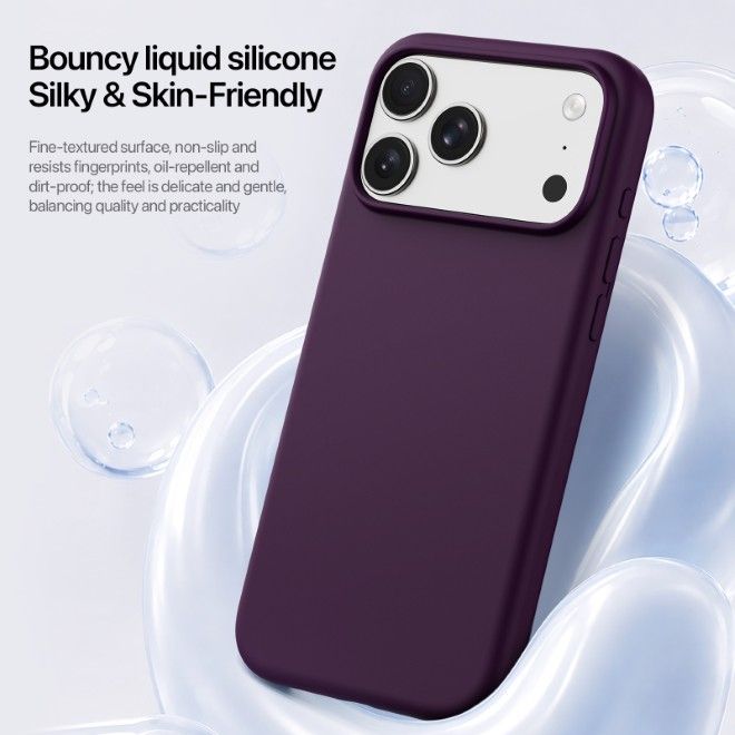 Dux Ducis - iPhone 18 Pro Max / 17 Pro Max Hülle - Silikon Hardcase - mit MagSafe - Piel Series - violett