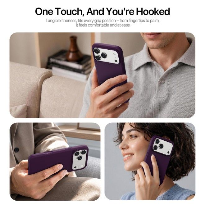 Dux Ducis - iPhone 18 Pro Max / 17 Pro Max Hülle - Silikon Hardcase - mit MagSafe - Piel Series - violett