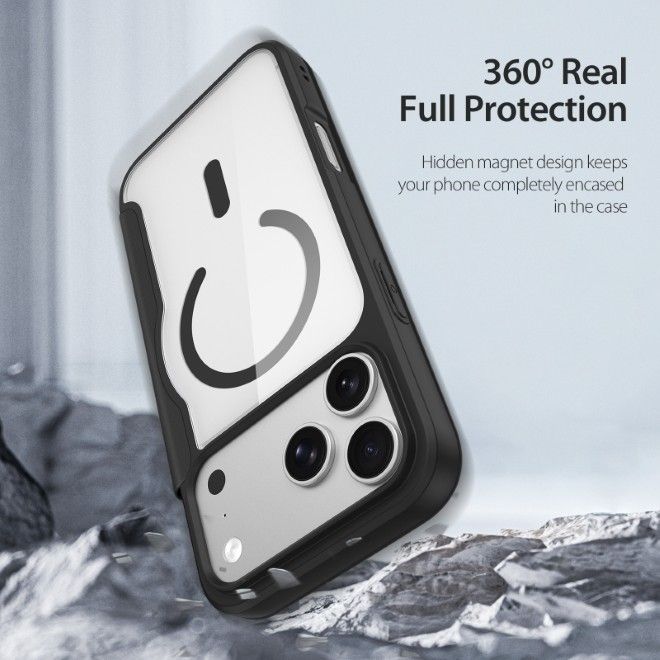 Dux Ducis - iPhone 18 Pro Max / 17 Pro Max Hülle - Leder Bookcover mit Standfunktion - Skin X Pro Series - schwarz