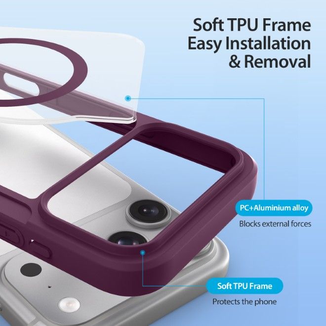 Dux Ducis - iPhone 18 Pro Max / 17 Pro Max Hülle - Leder Bookcover mit Standfunktion - Skin X Pro Series - violett