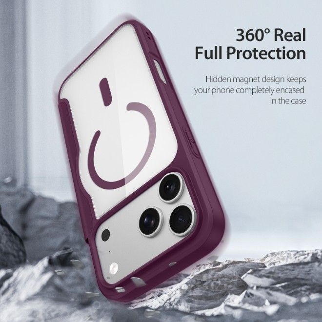 Dux Ducis - iPhone 18 Pro Max / 17 Pro Max Hülle - Leder Bookcover mit Standfunktion - Skin X Pro Series - violett