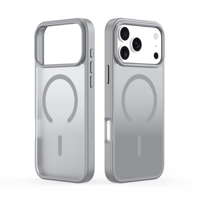 Dux Ducis - iPhone 18 Pro Max / 17 Pro Max Hülle - TPU und PC Hardcase - MagSafe kompatibel - Yind Open Ring Series - grau